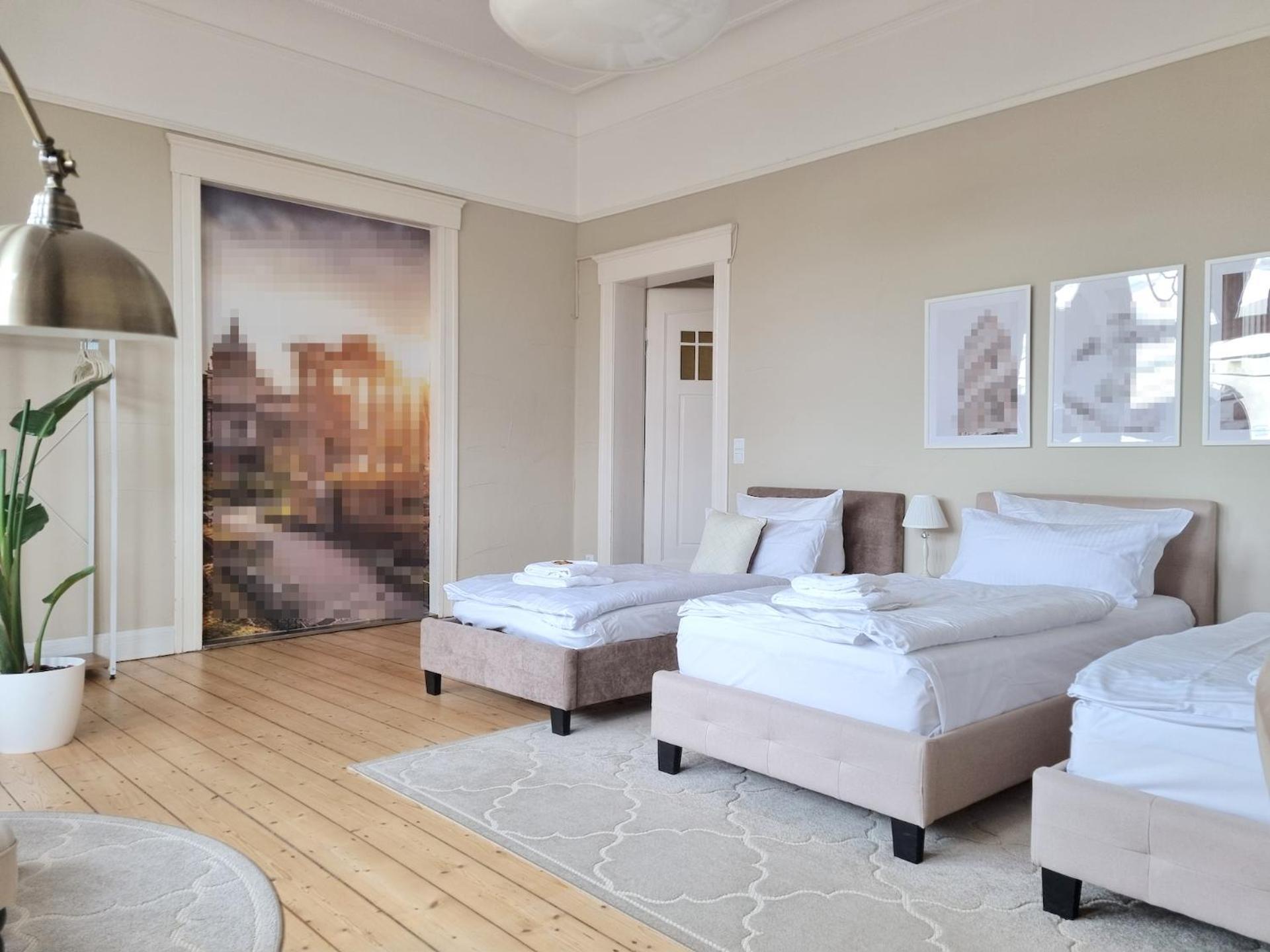 Charysma - Jugendstil Trifft Moderne, Schlafzimmer Mit Smart-Tv, Tischfussball, Darts, Parkplatz Хамелн Екстериор снимка